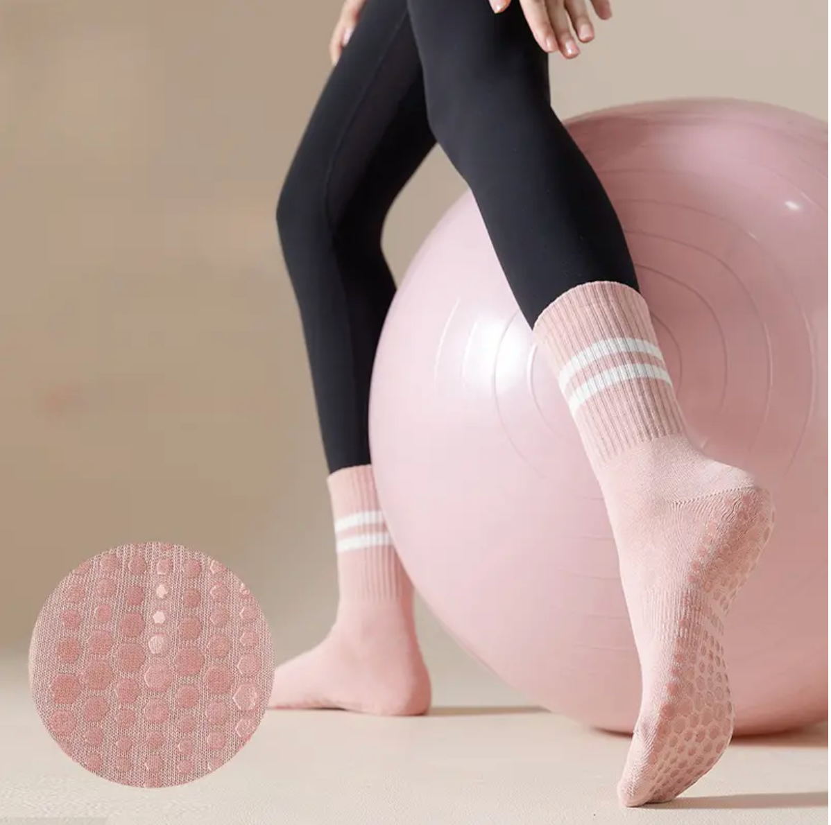 Postpartum Compression Non-Slip Crew Socks