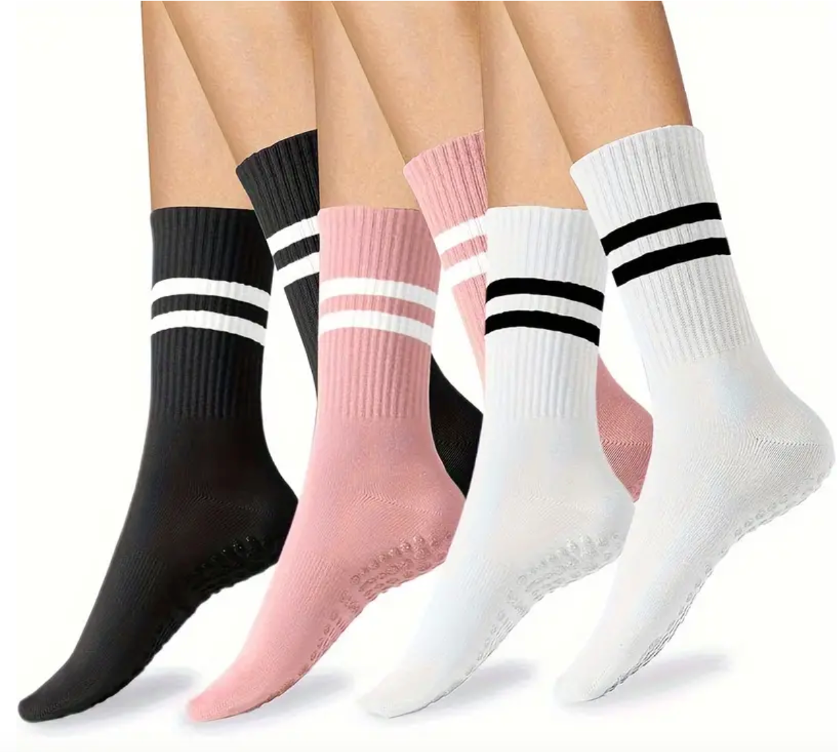Postpartum Compression Non-Slip Crew Socks