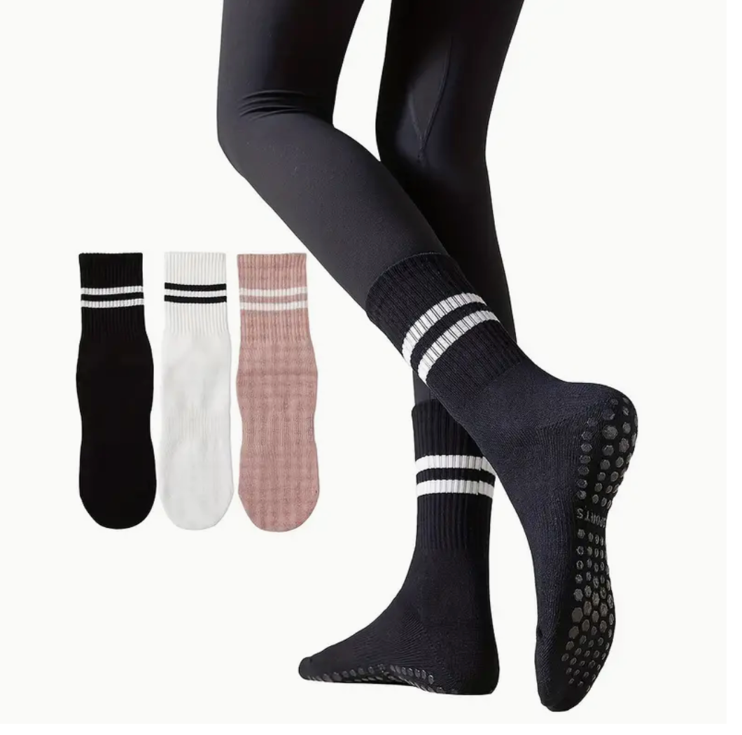 Postpartum Compression Non-Slip Crew Socks